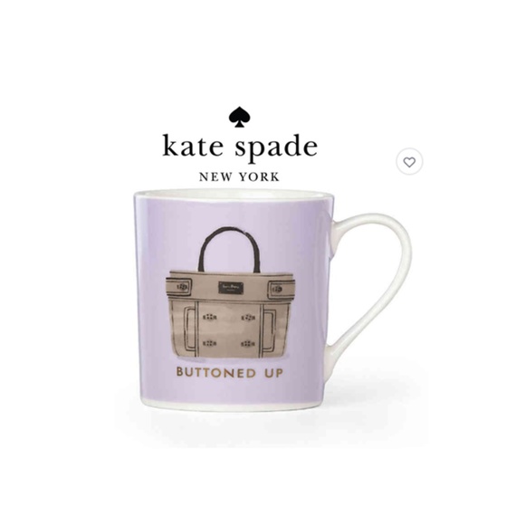 kate spade Other - Kate Spade Things We Love "Buttoned Up" Mug